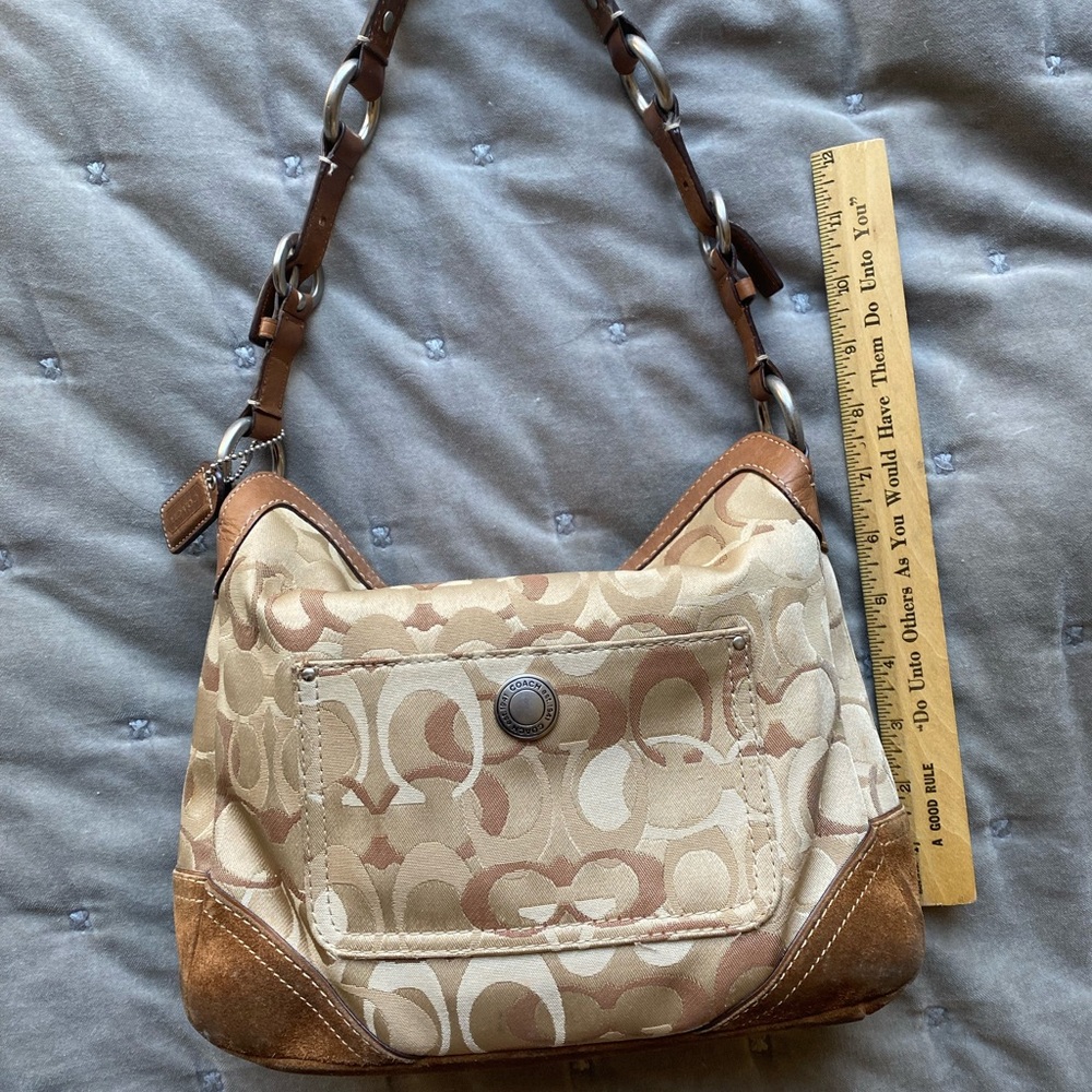 Coach brown purse retro